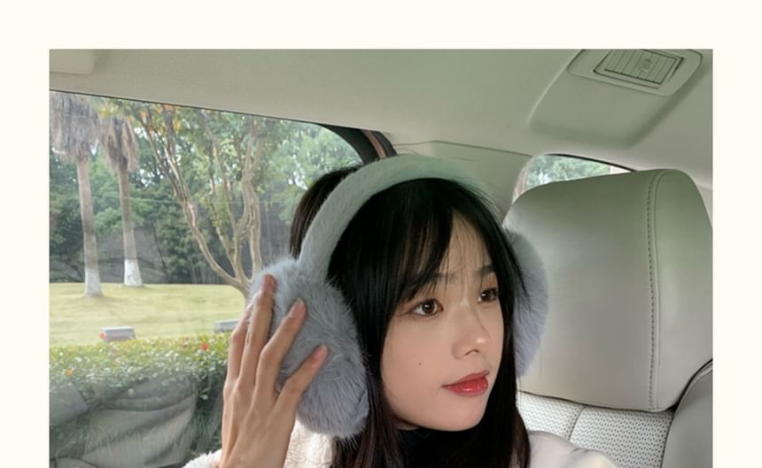 Fluffy Plain Earmuffs