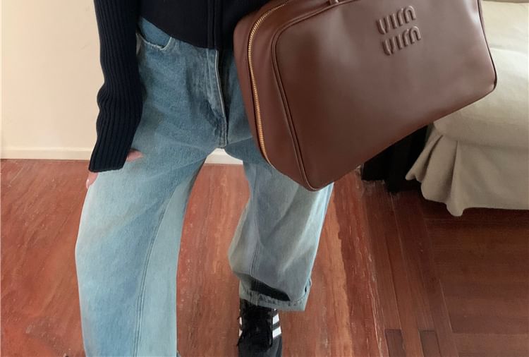 Zip Sweater Slim-Fit Plain