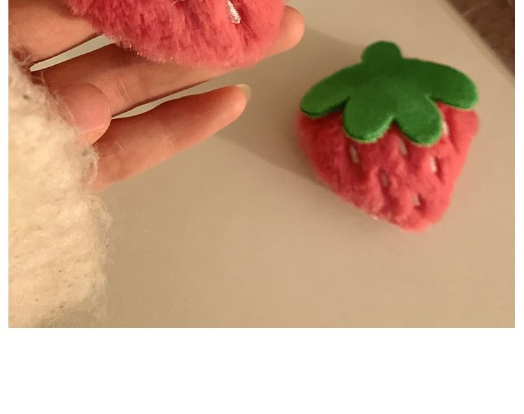 / Designs) Chenille (Various Hair Set Clip Strawberry