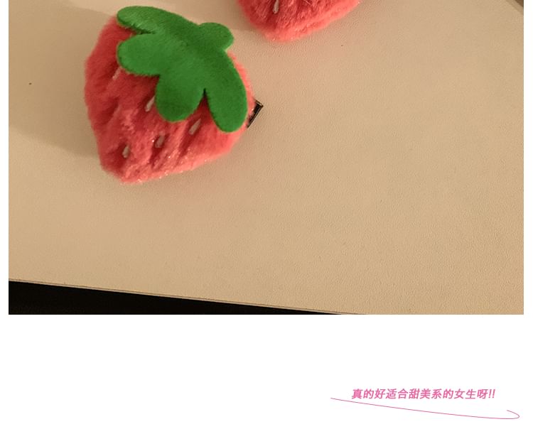 / Designs) Chenille (Various Hair Set Clip Strawberry