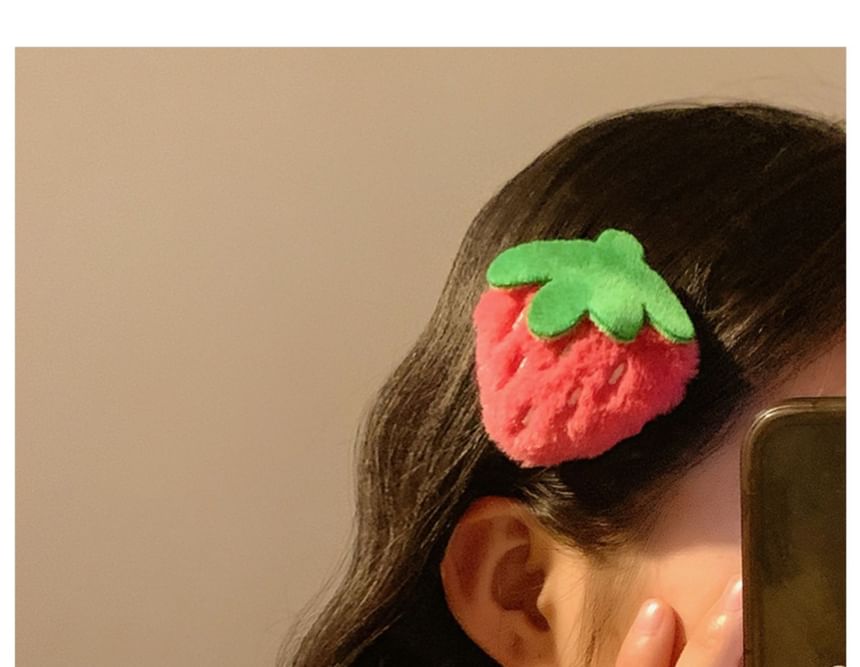 / Designs) Chenille (Various Hair Set Clip Strawberry