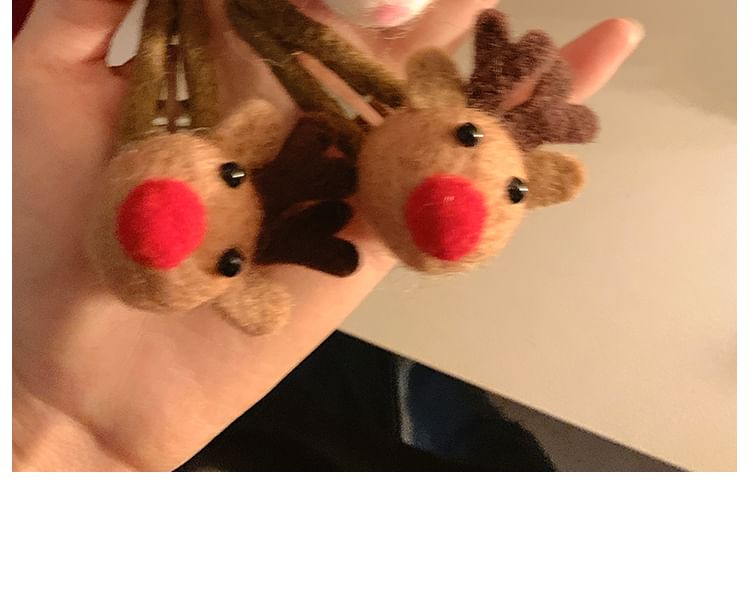 Clip Set Felting Christmas Hair / Designs) (Various