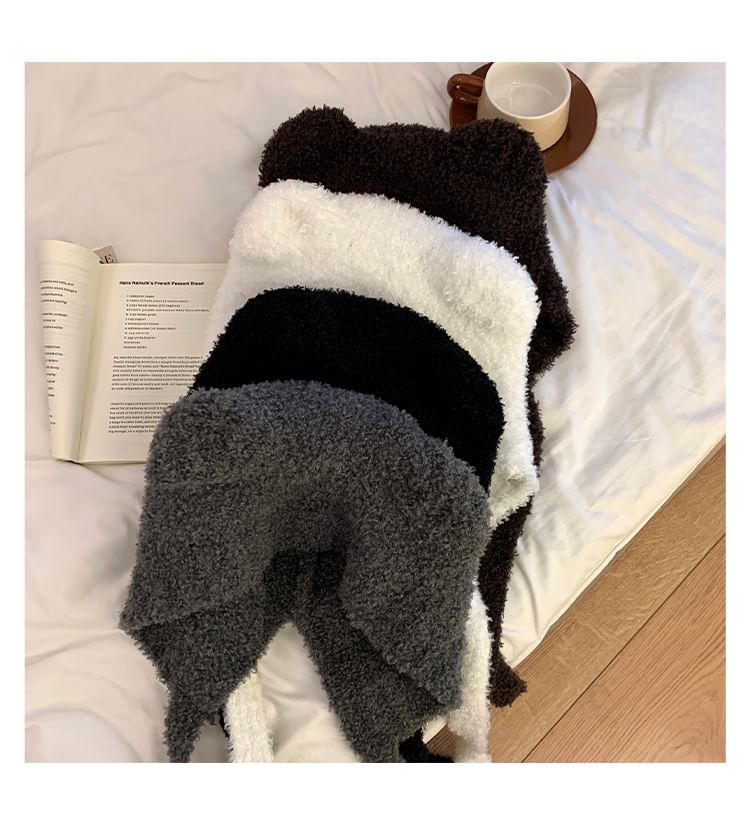 Hat Bonnet Chenille Bear Ear