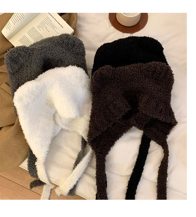 Hat Bonnet Chenille Bear Ear