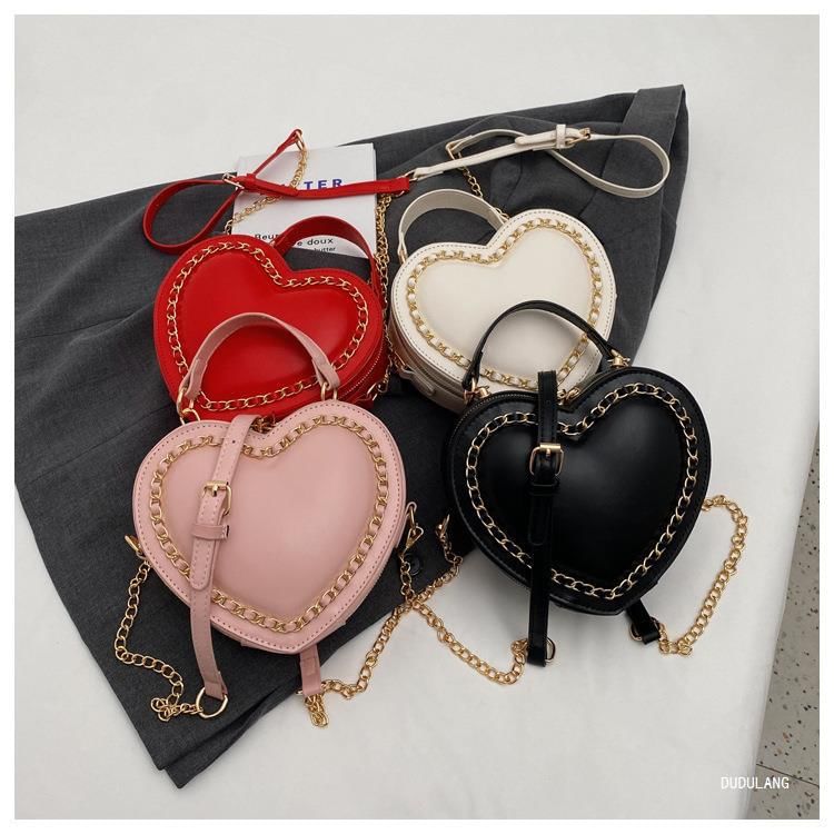 Bag Heart Chained Crossbody