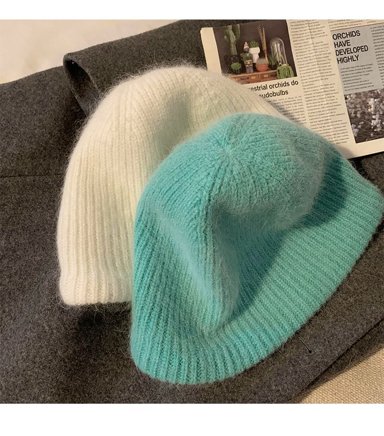 Knit Cloche Hat Plain