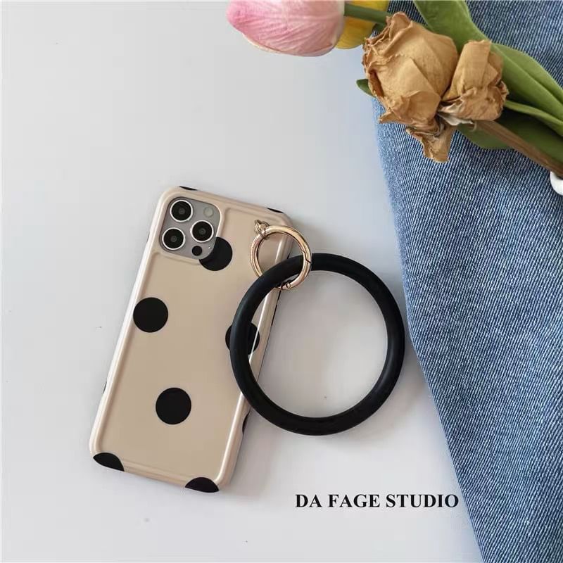 Polka Case Phone Hoop Dot