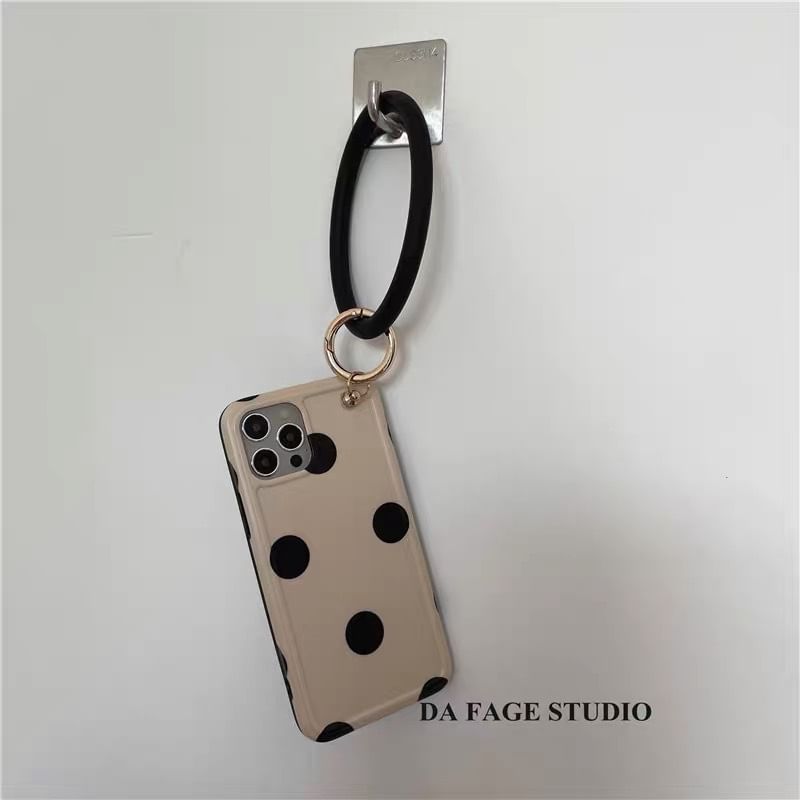 Polka Case Phone Hoop Dot