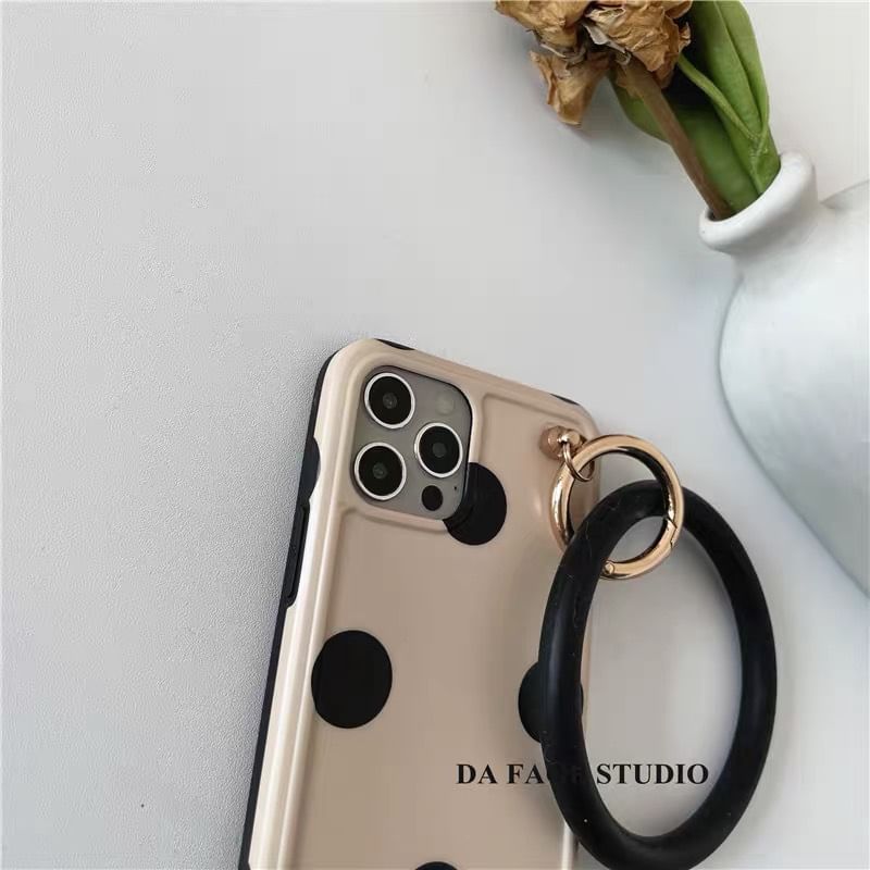 Polka Case Phone Hoop Dot