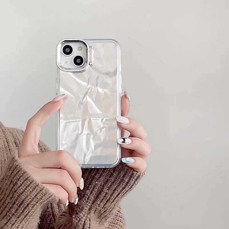 Phone Textured Holographic Stand Case