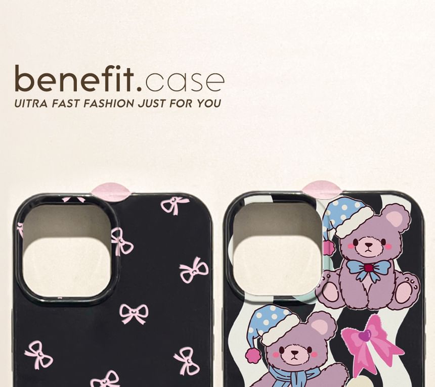 / Phone Bow Bear Case