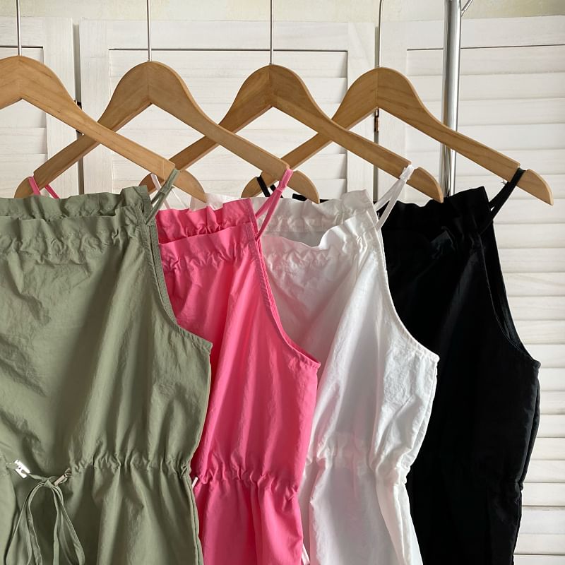 Schlichtes Camisole-Top mit Kordelzug