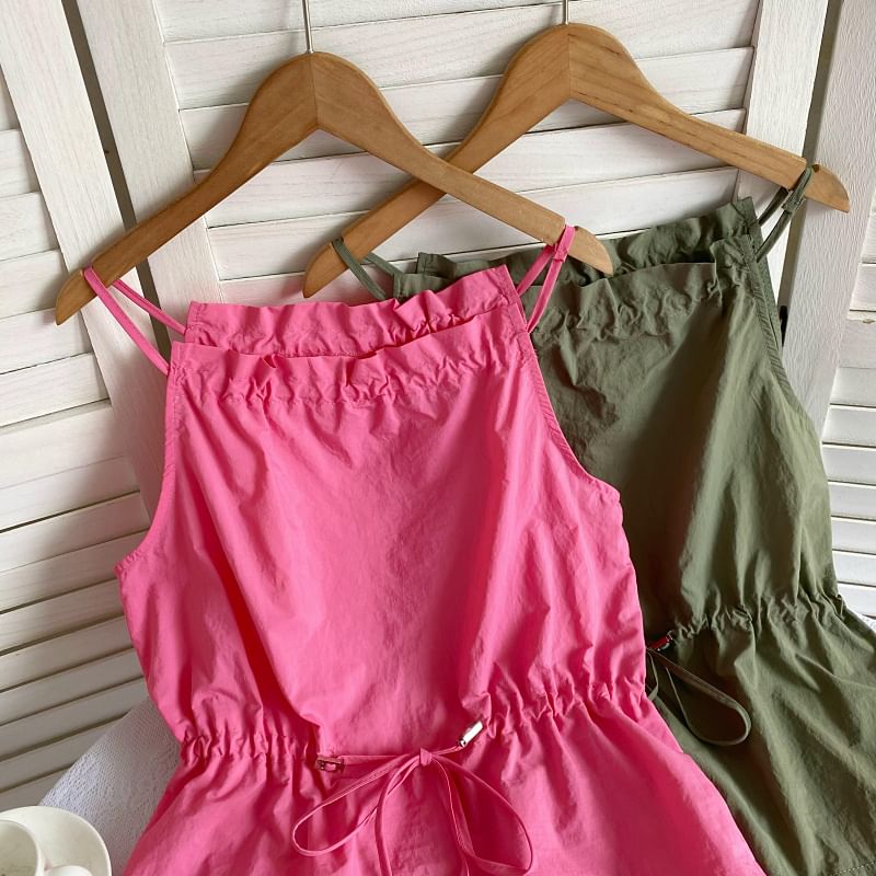 Schlichtes Camisole-Top mit Kordelzug