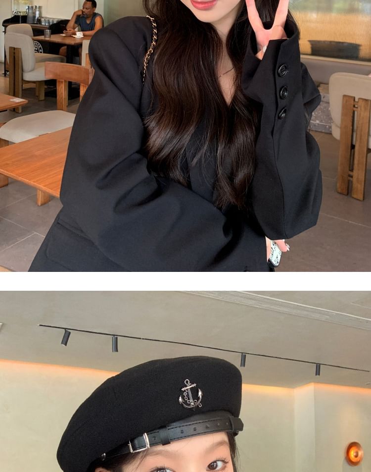 Anchor Accent Beret