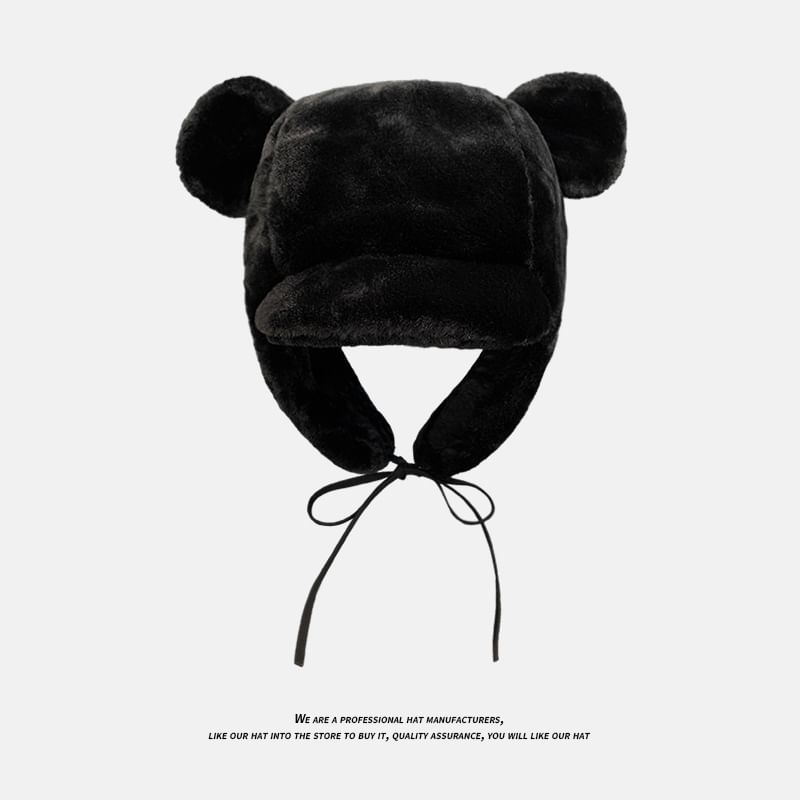 Bear Trapper Hat Ear Chenille
