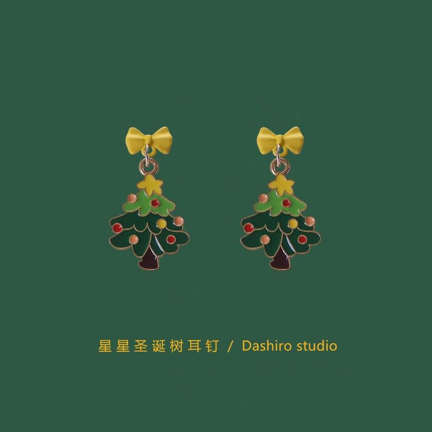 Clip On Christmas / Earring Drop Tree