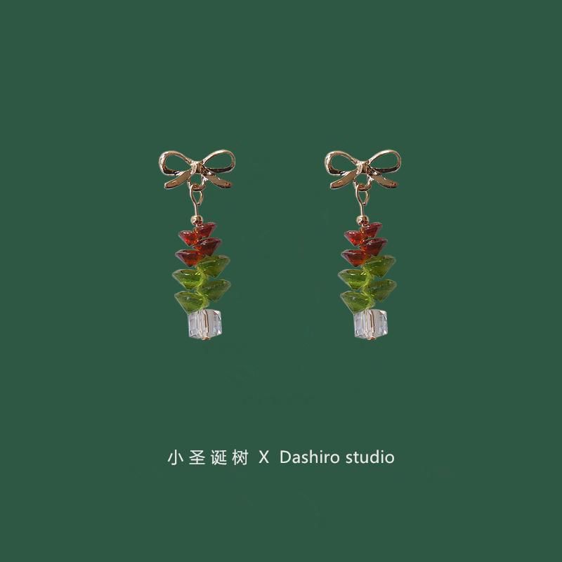 Clip On Christmas / Earring Drop Tree