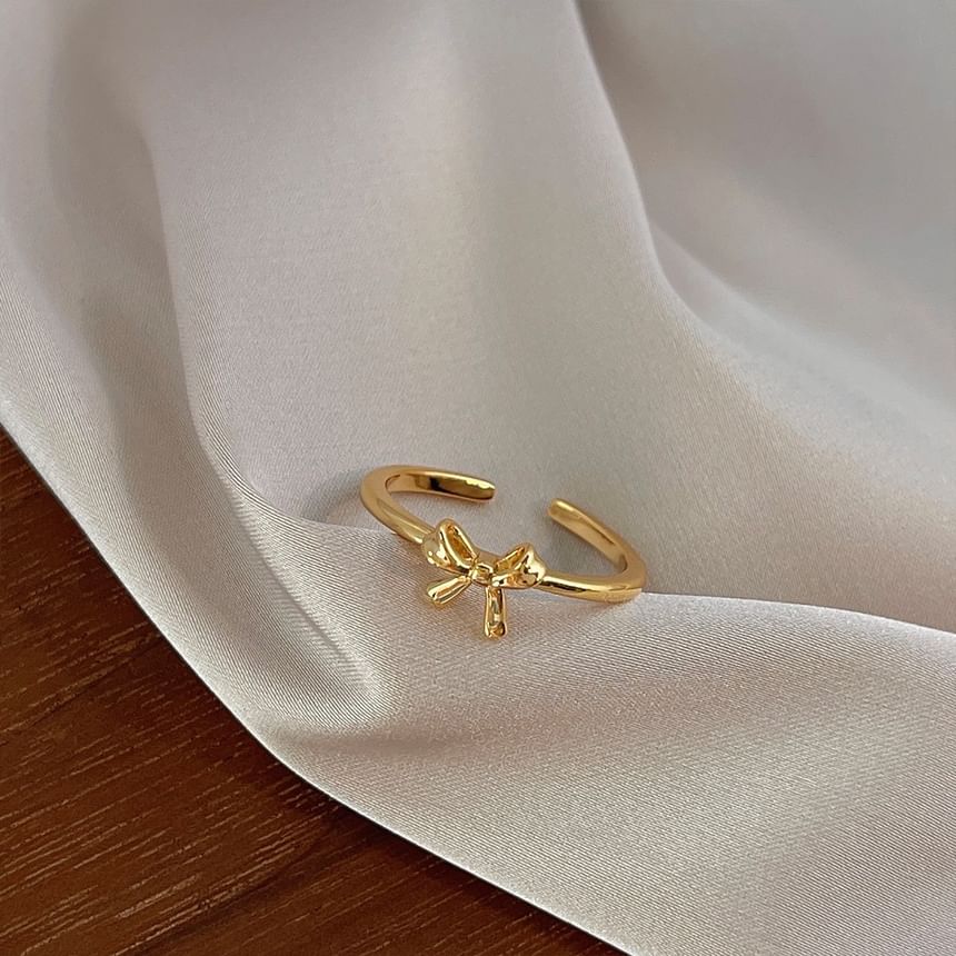 Bow Alloy Open Ring