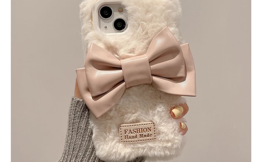 Phone Chenille Bow Case