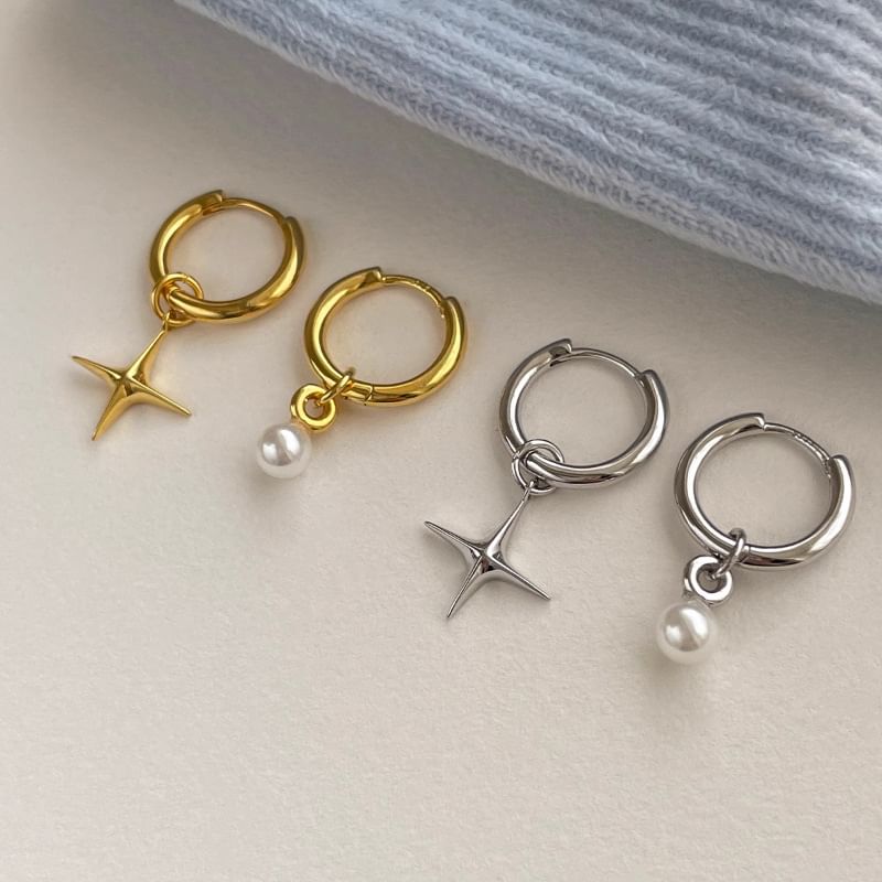 Star Asymmetrical Alloy Drop Earring