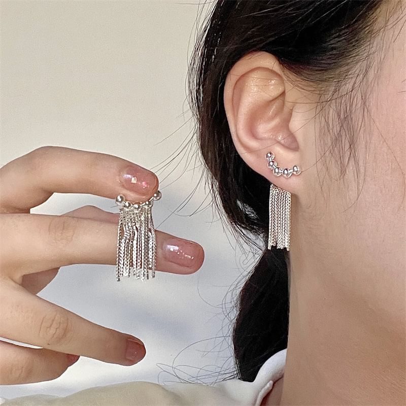 Jacket Fringed Ear Beaded