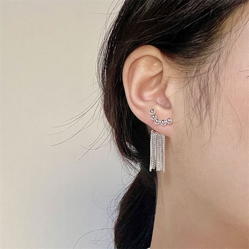 Jacket Fringed Ear Beaded