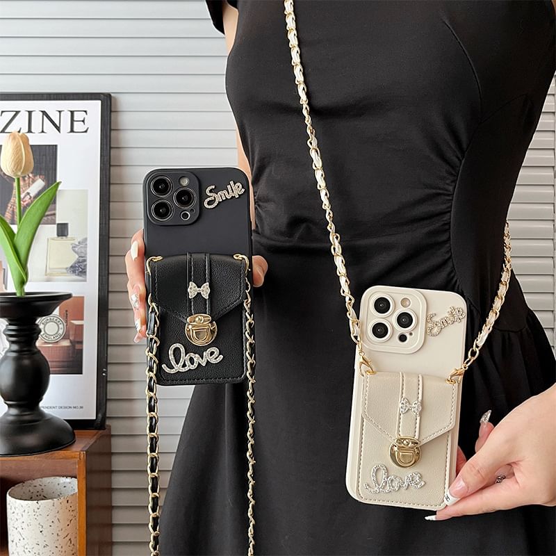 Lettering Holder Case Phone Card