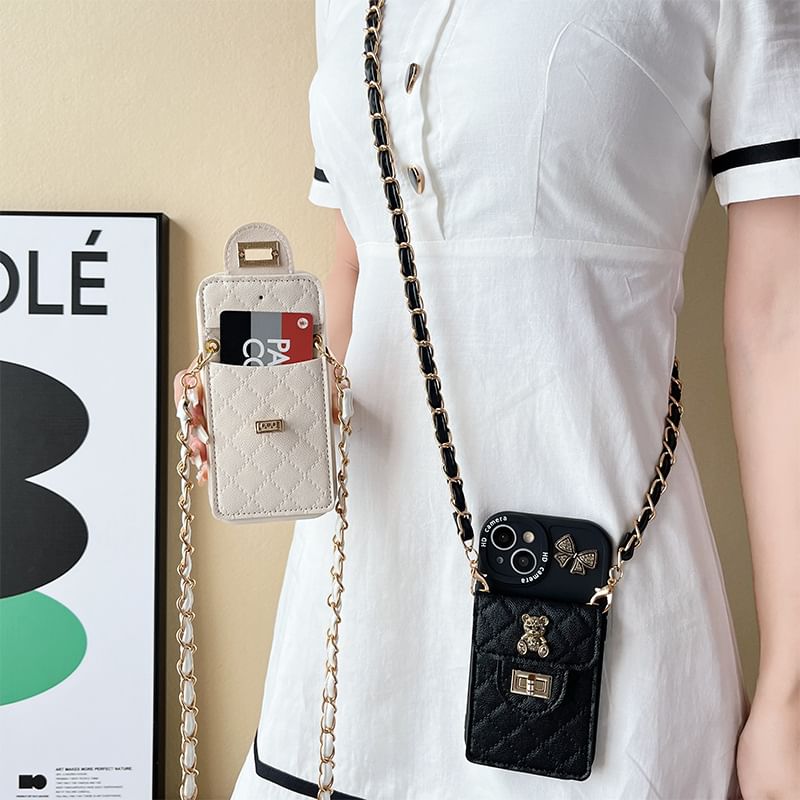 Card Case Holder Bear Phone