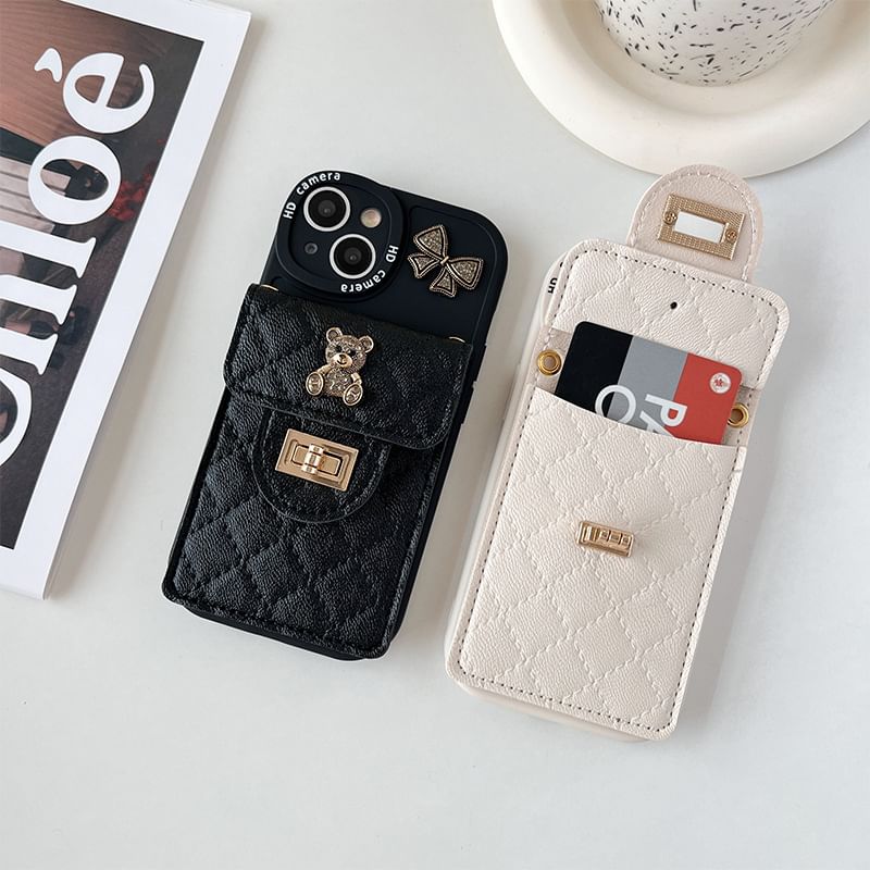 Bear Card Holder Phone Case