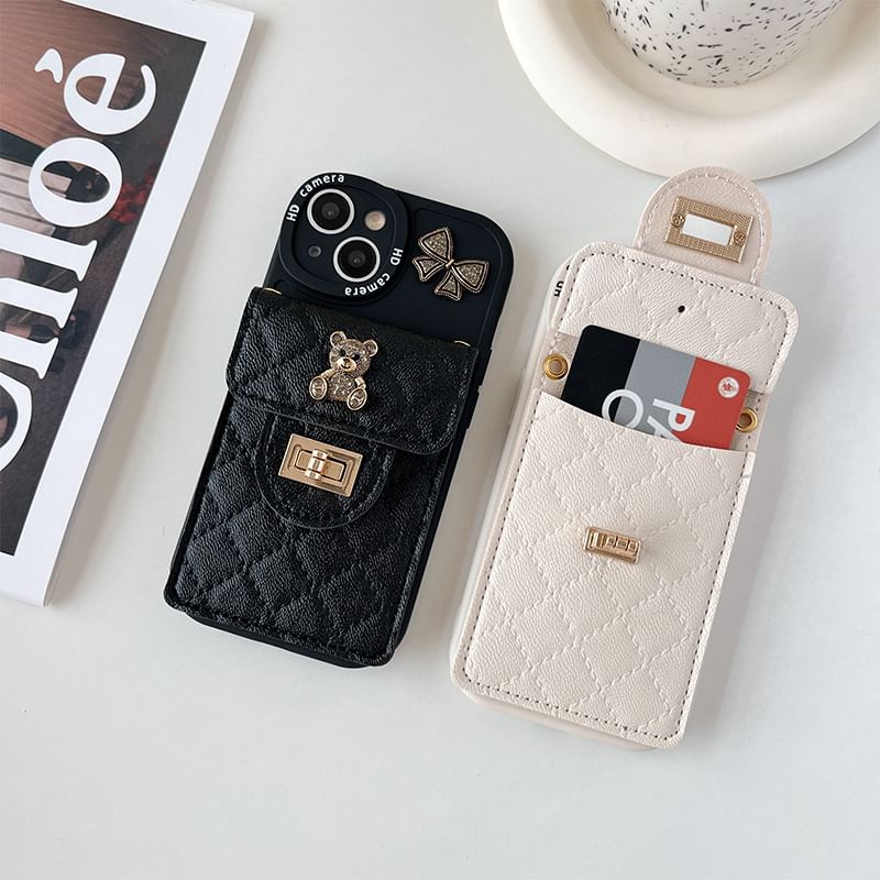 Card Case Holder Bear Phone