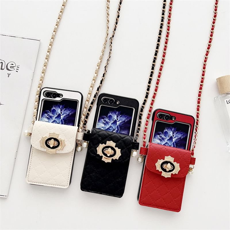 Holder Phone Card Lanyard Case
