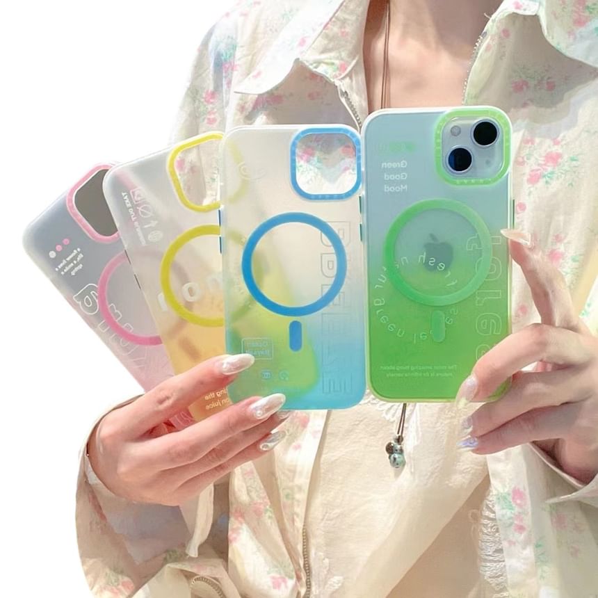 Case MagSafe Lettering Gradient Phone