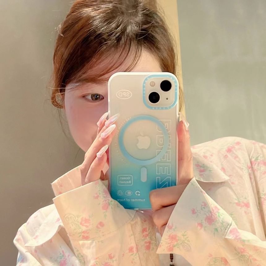 Case MagSafe Lettering Gradient Phone