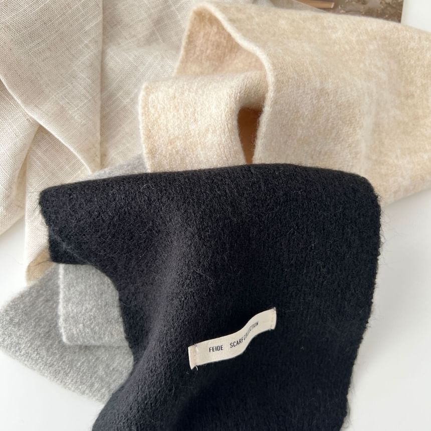 Block Knit Color Scarf