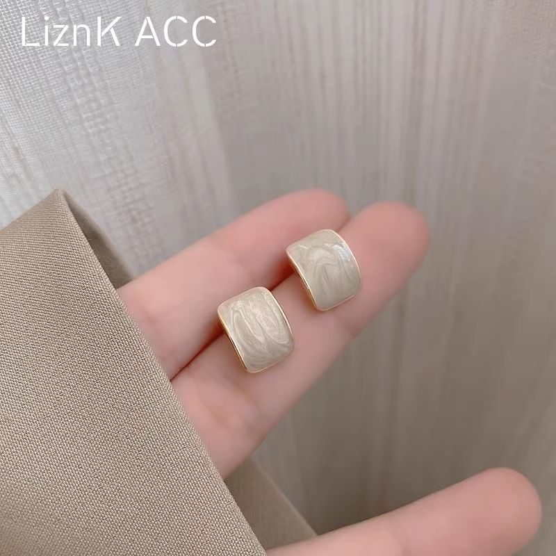 Alloy Glaze Stud Earring