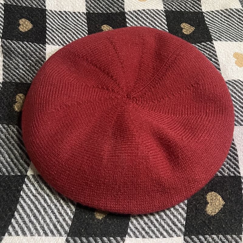 Knit Beret Plain