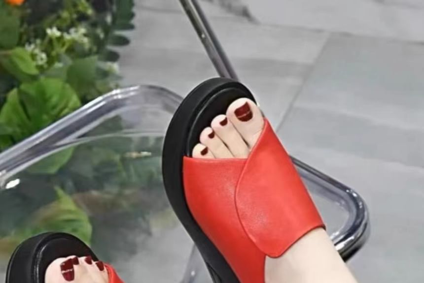 Sandals Wedge Slide Platform