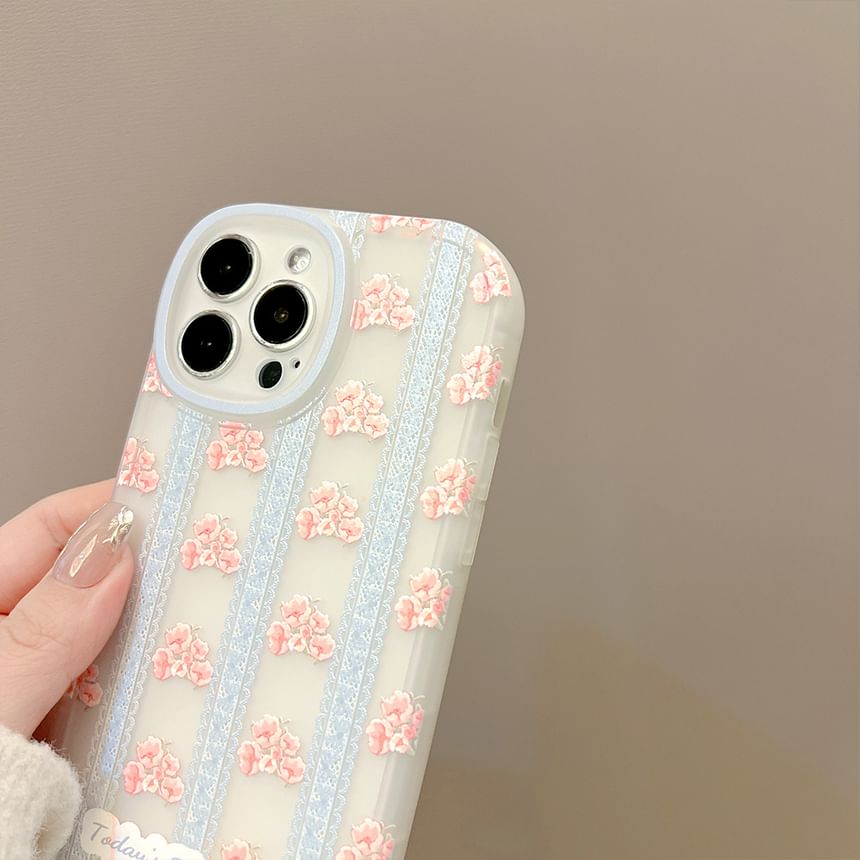Case Phone Floral Print Lace