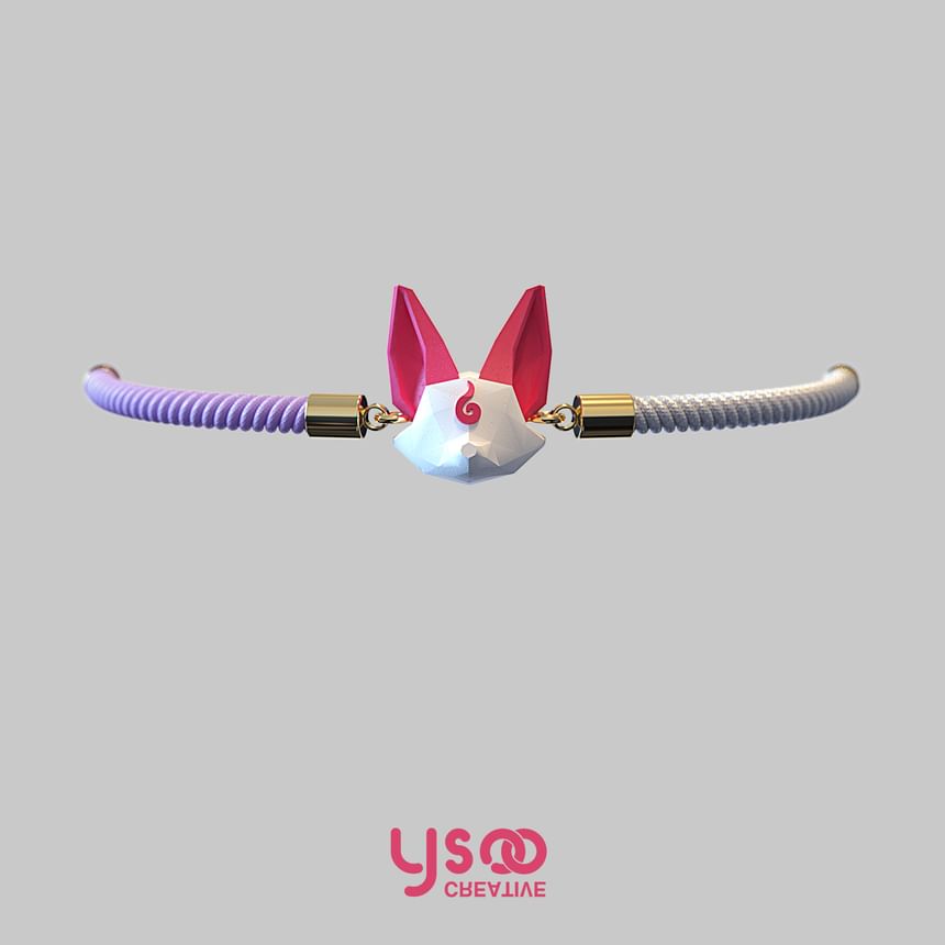 Poly Acrylic Bracelet Cord Low Fox