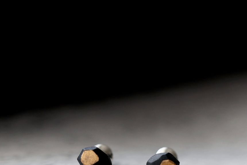 Ceramic Earring Stud Geometric