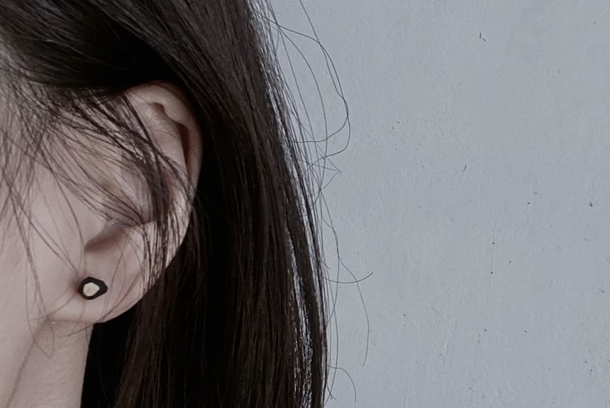 Ceramic Earring Stud Geometric