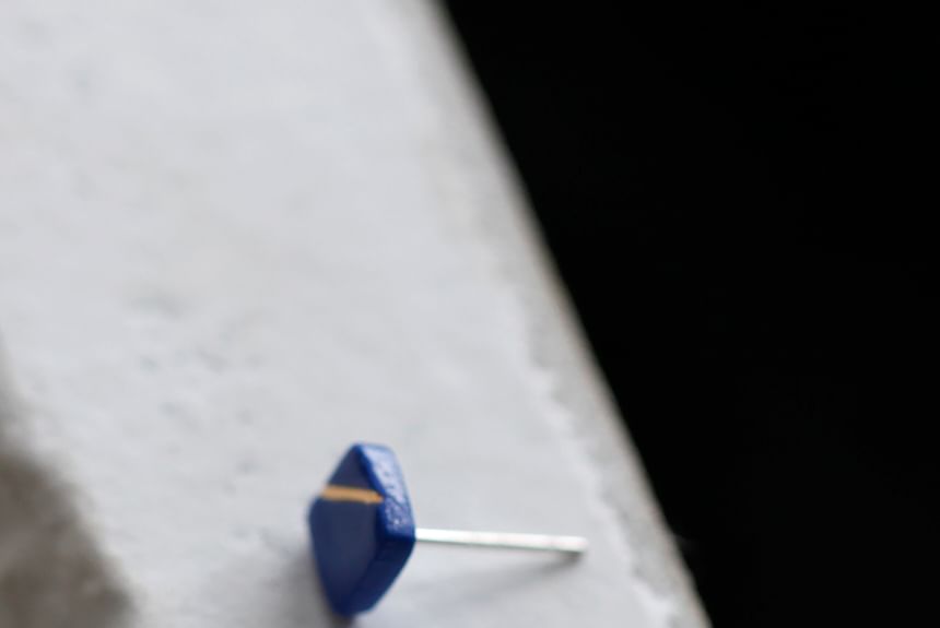 Square Stud Ceramic Earring