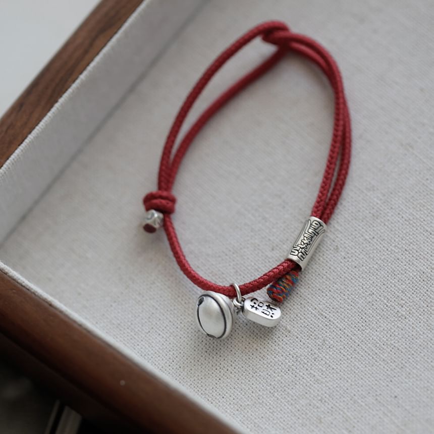 String Bell Bracelet Silver