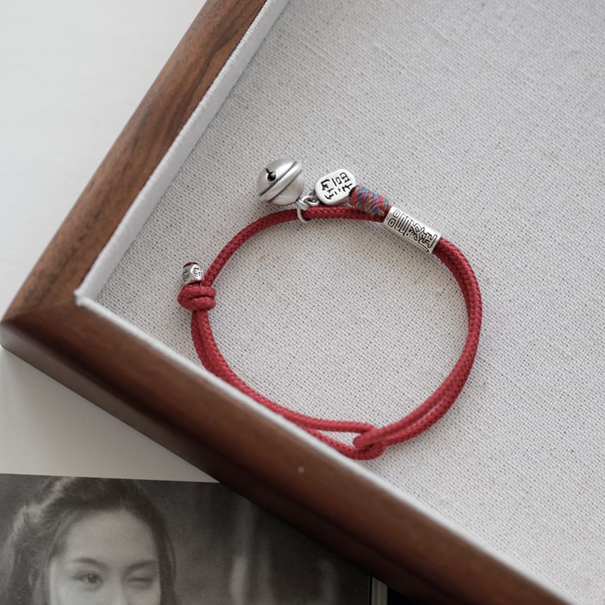 String Bell Bracelet Silver