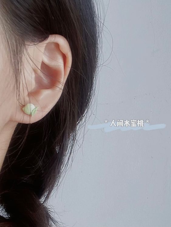 Ceramic Stud Earring Peach