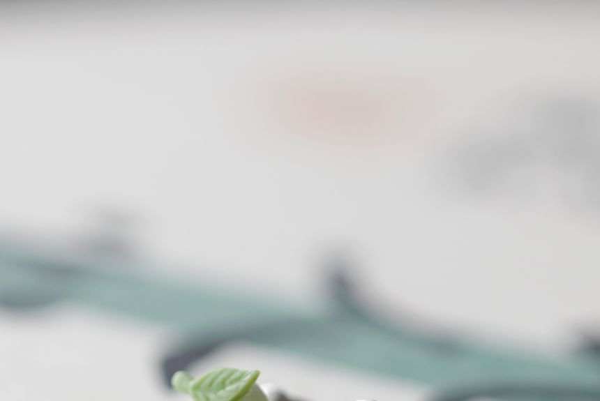 Ceramic Stud Earring Peach