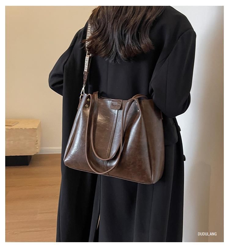 Leather Faux Tote Bag
