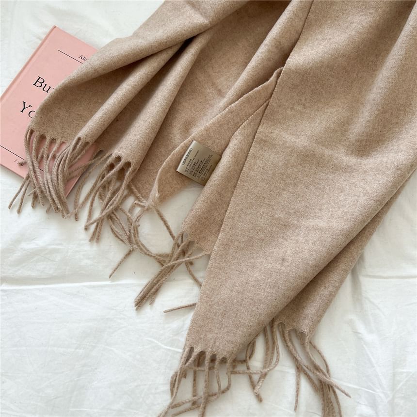 Plain Fringed Scarf