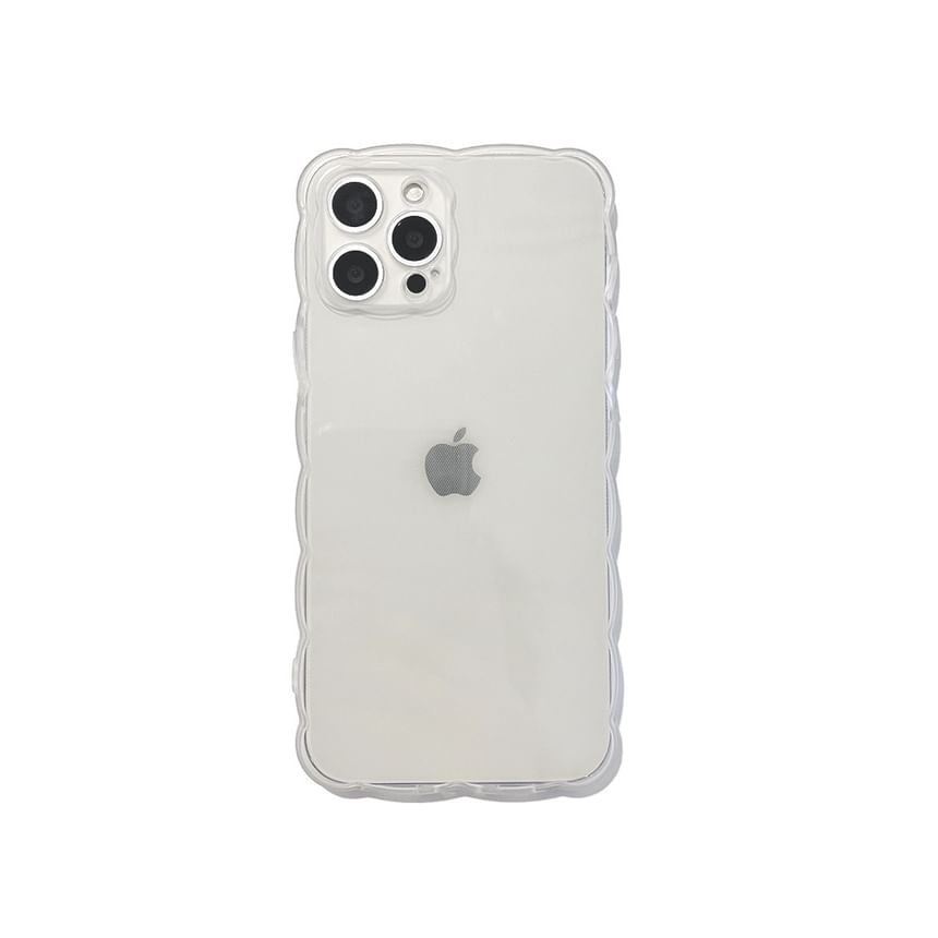 Wavy Case Transparent Phone