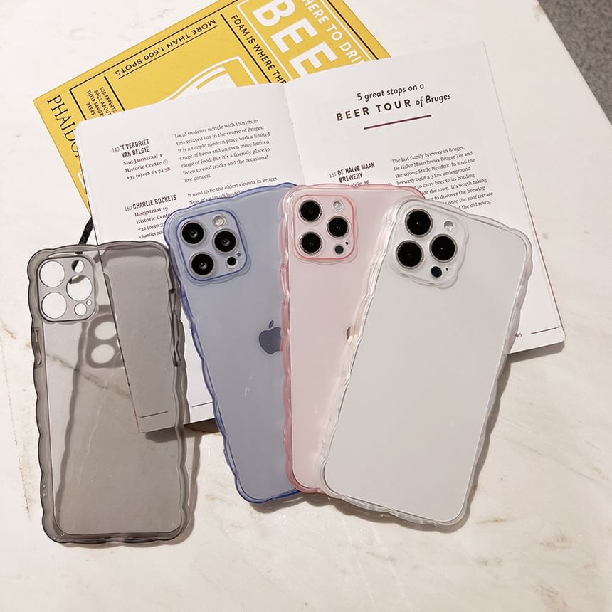 Wavy Case Transparent Phone